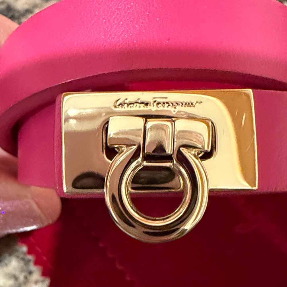 Salvatore Ferragamo Leather Wrap Bracelet